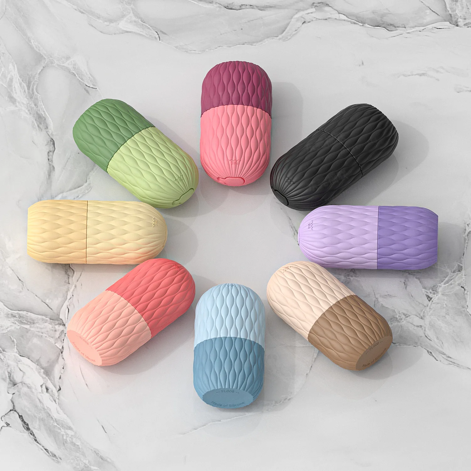 ลูกกลิ้งน้ําแข็งบนใบหน้าและถาดน้ําแข็ง - เครื่องมือนวดหน้าซิลิโคนเกรดอาหารสําหรับการดูแลผิว บรรเทาอาการบวม