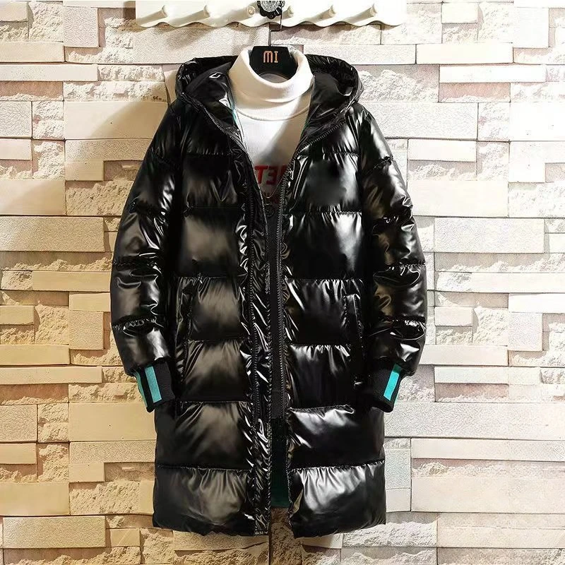 ​Premium Korean Design Men's Winter Coat No Wash Thickened Down Jacket with Glossy Finish Warmth Retention Technology​