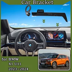 Car Mobile Phone Holder for BMW X1 U11 2023 2024 MagSafe Magnetic Bracket GPS Navigation Screen Gravity Stand Auto Accessories