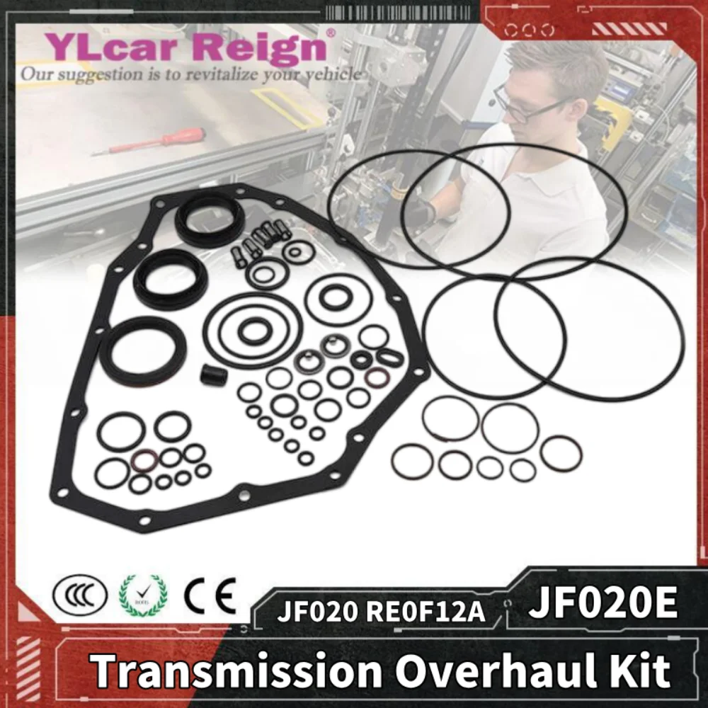 

JF020E JF020 RE0F12A комплект для капитального ремонта коробки передач автоматической коробки передач, уплотнения, прокладка, подходит для автомобиля Nissan LIVINA Bluebird Kicks Sylphy