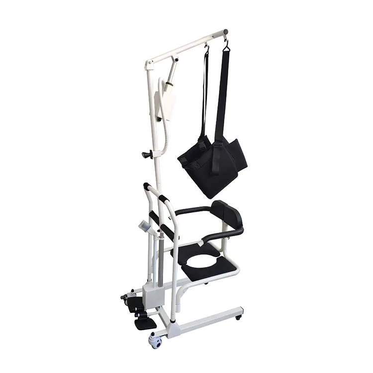 Senyang Medical Portable Electric Wheel Toilet Chair Move Nursing Hydraulic Lift Patient Transfer Commode Chair