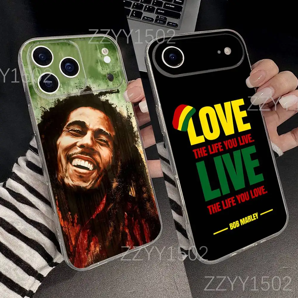 

Bob Marley Rasta Lion Phone Case For iPhone 17,16,15,14,13,12,11 Pro,Max,Plus,X,XS,XR,SE4,E Mini Transparent Soft