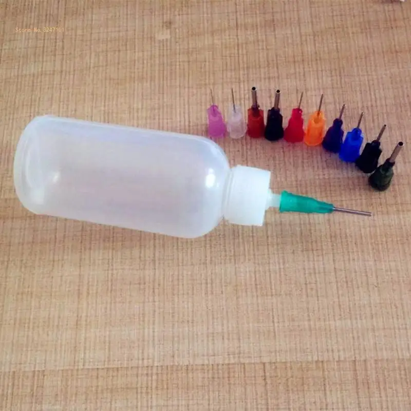 30ml Dispensing Dispenser Bottle For Rosin Solder Paste with 11 Needles Dropship