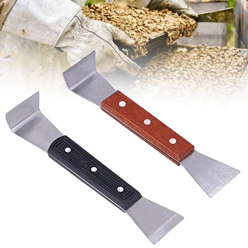 

Stainless Steel Beekeeping Cleaning Knife Half Bending Scraper Bee Frame Lifter Scraper Beekeeping Beehive Scraping Tools
