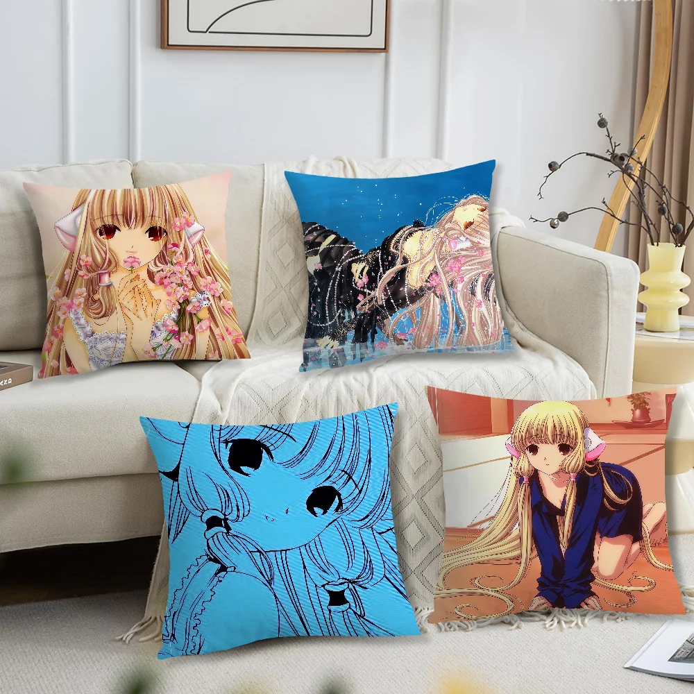 C-Chobits soft Pillow Case for Sofa comic Living Room anime Home office Decor Protective Covers Without manga Pillow-Insert