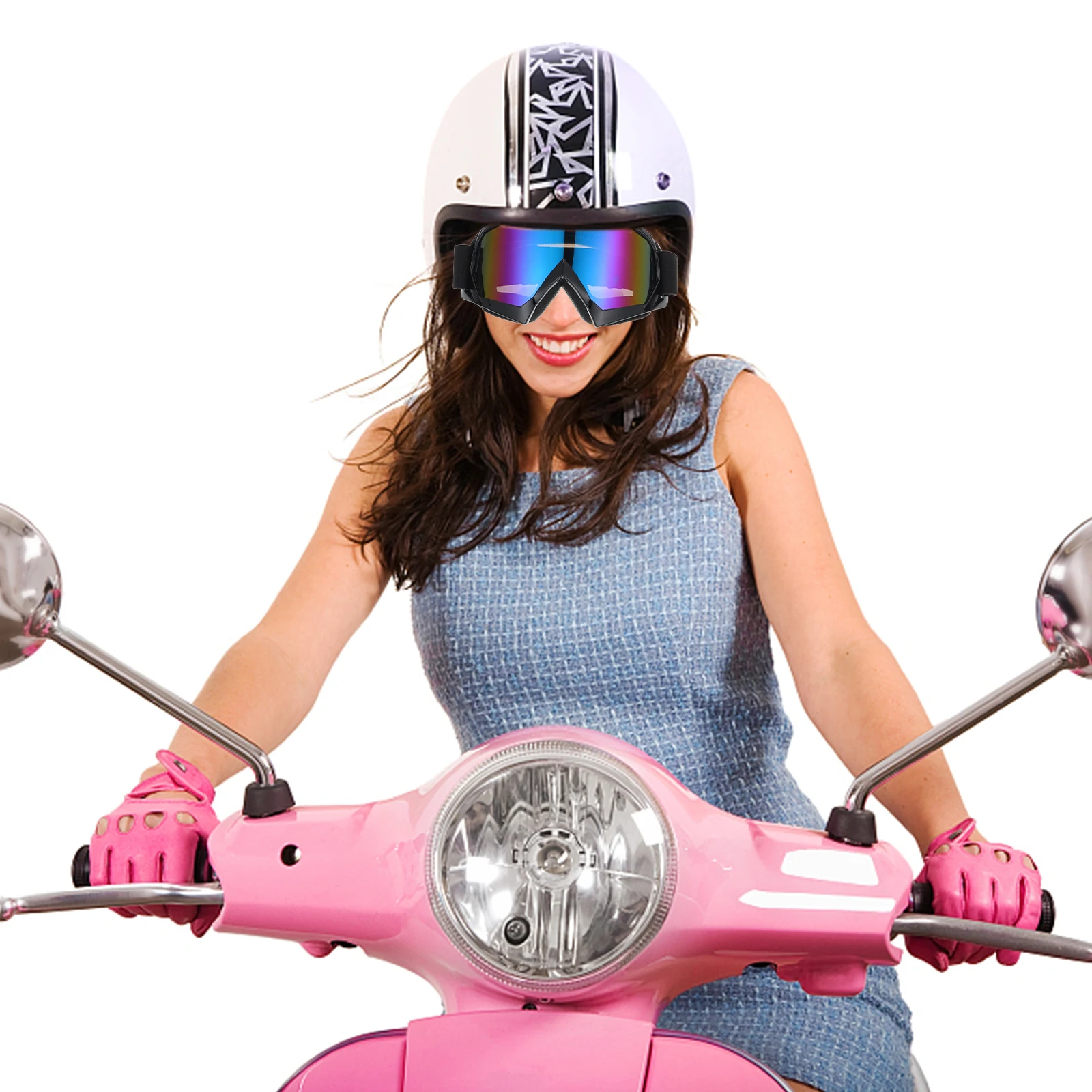 

Windproof Glasses Pure TPU Material Motorcycle Riding Goggles Cycling Ski Outdoor Sports Eye Protection High Grade Well