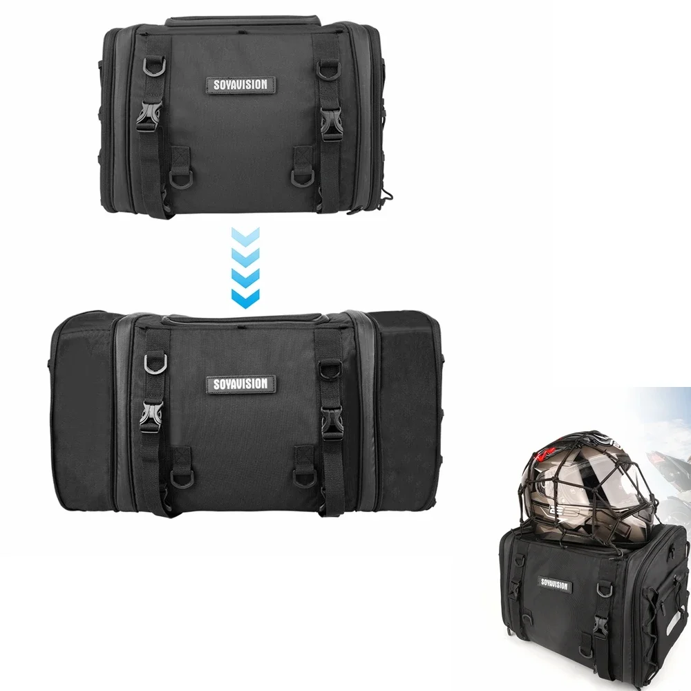 

Motorcycle Travel Luggage Bag Waterproof Expandable Big Capacity Motor Tail/Trunk/Rack Bag Helmet bag For Most motorcycle