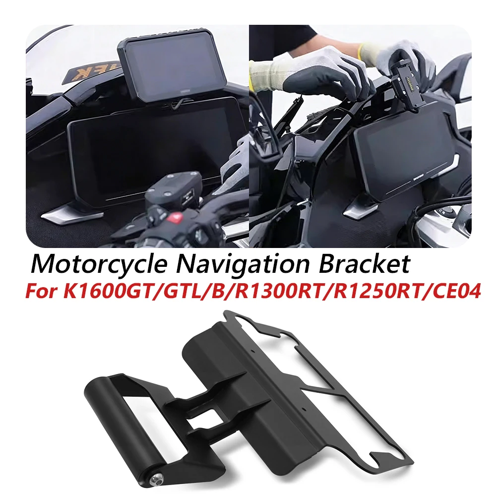 Fairing Gadget Stem Mount For BMW R1300RT  R1250RT K1600GT K1600GTL K1600B CE04 Motorcycle Navigation Bracket GPS Phone Bar