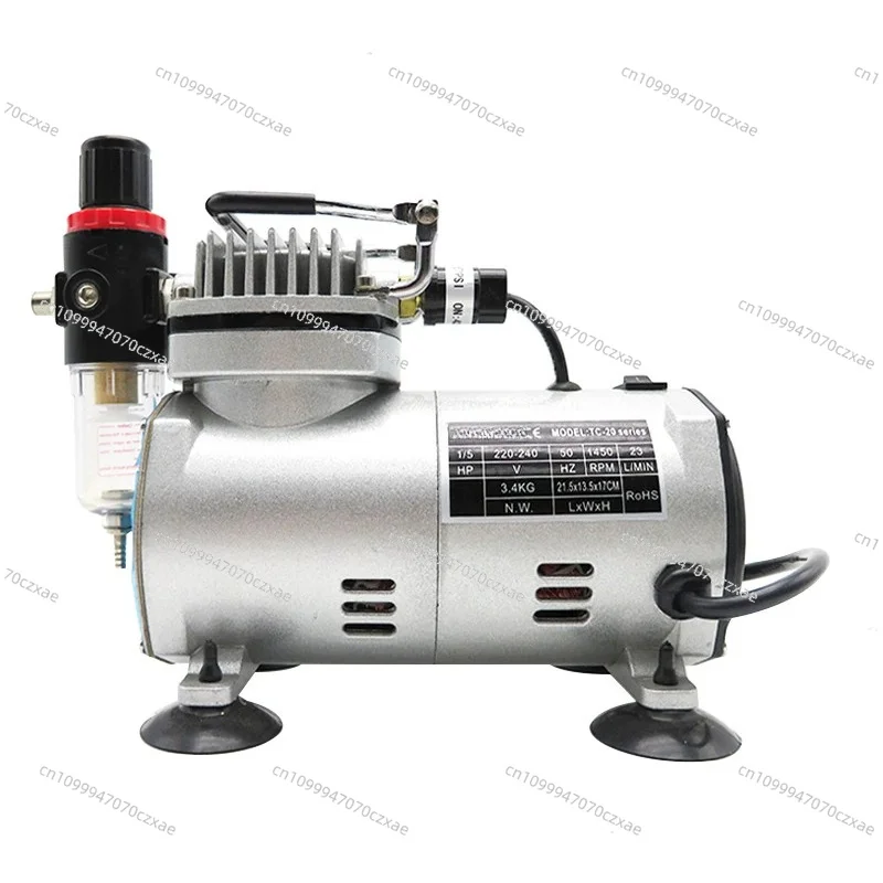 18B Modell Airbrush Luftpumpe Kleiner Luftkompressor, Farb- und Farbsprühpumpe Möbelreparatur Kuchen-Spritzpistole