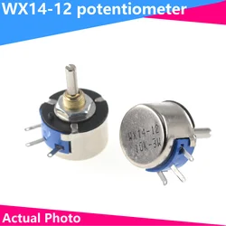 1pcs WX14-12 3w Single Coil gewickeltes Potentiometer ohne Verriegelung 470 Ohm 1k 2 k2 4 k7 10k Lap Wirewound Potentiometer