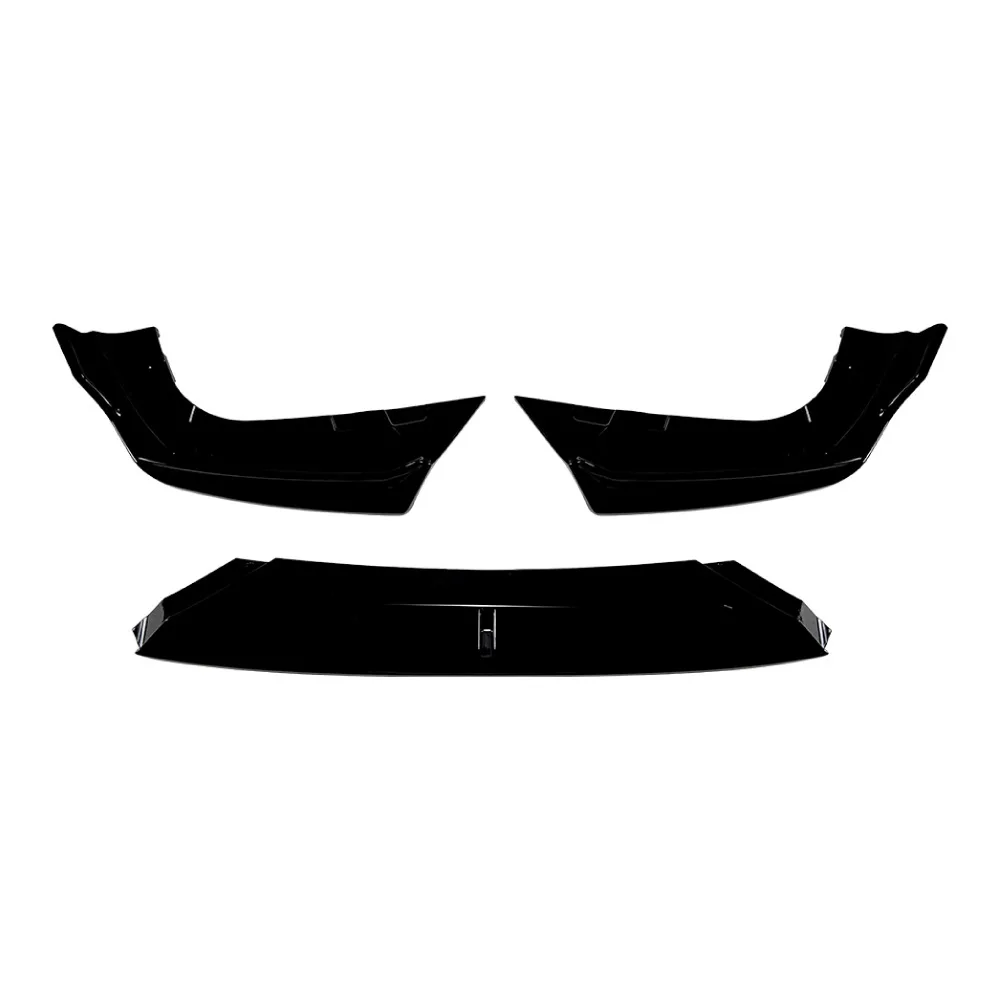 لسيارات BMW X5 M F95 2020-2023 الجبهة حافة مصد السيارة الفاصل المفسد لمعان أسود بولي Material المواد مباشرة صالح التصميم ترقية السيارة الملحقات #4