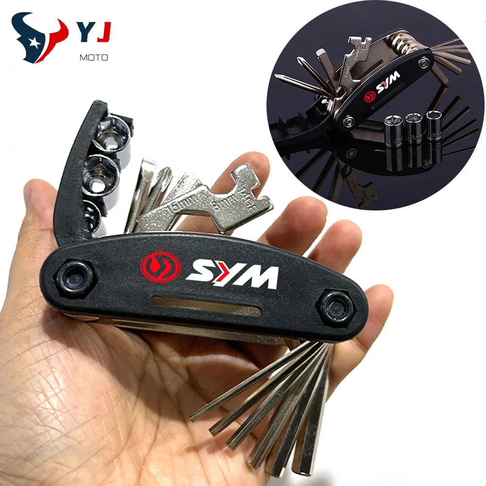 For SYM Z1 FNX 125 150 Husky ADV Joymax F Z 300 Fiddle Motorcycle Accessorie Multifunction Tool Repair functions Screwdriver Set