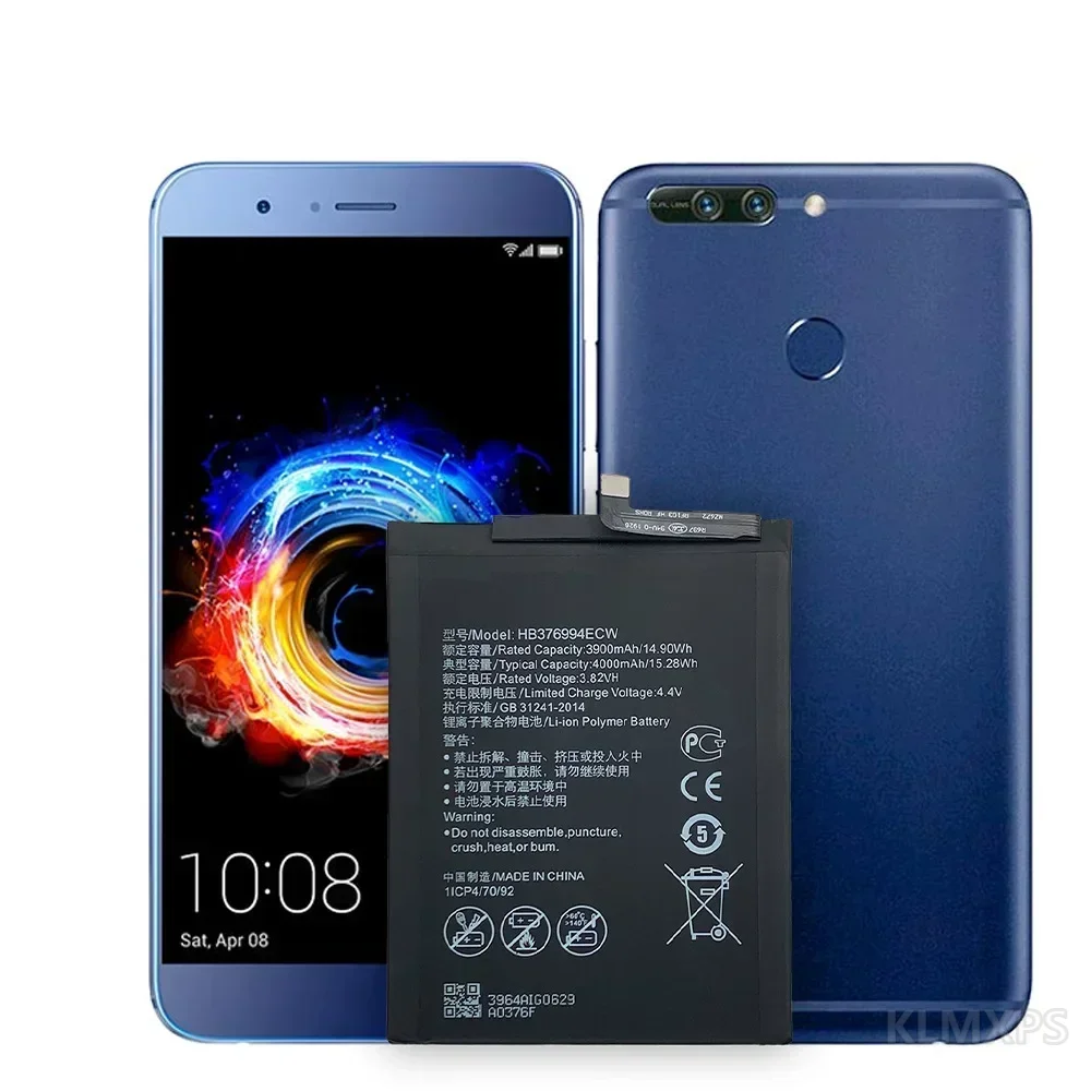 Replacement Battery 4000mAh HB376994ECW For Huawei Honor 8 Pro V9 DUK-AL20 DUK-L09 DUK-TL30 Phone Repair Internal Battery
