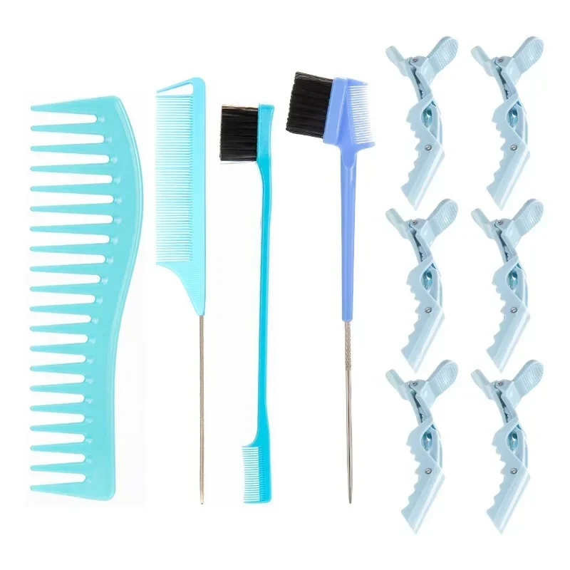 3pcs Hairbrush Hair Styling Combs Tailed Comb Set Coloring Dyeing Comb Salon Tool Sectioning Highlighting Weaving Cutting Comb