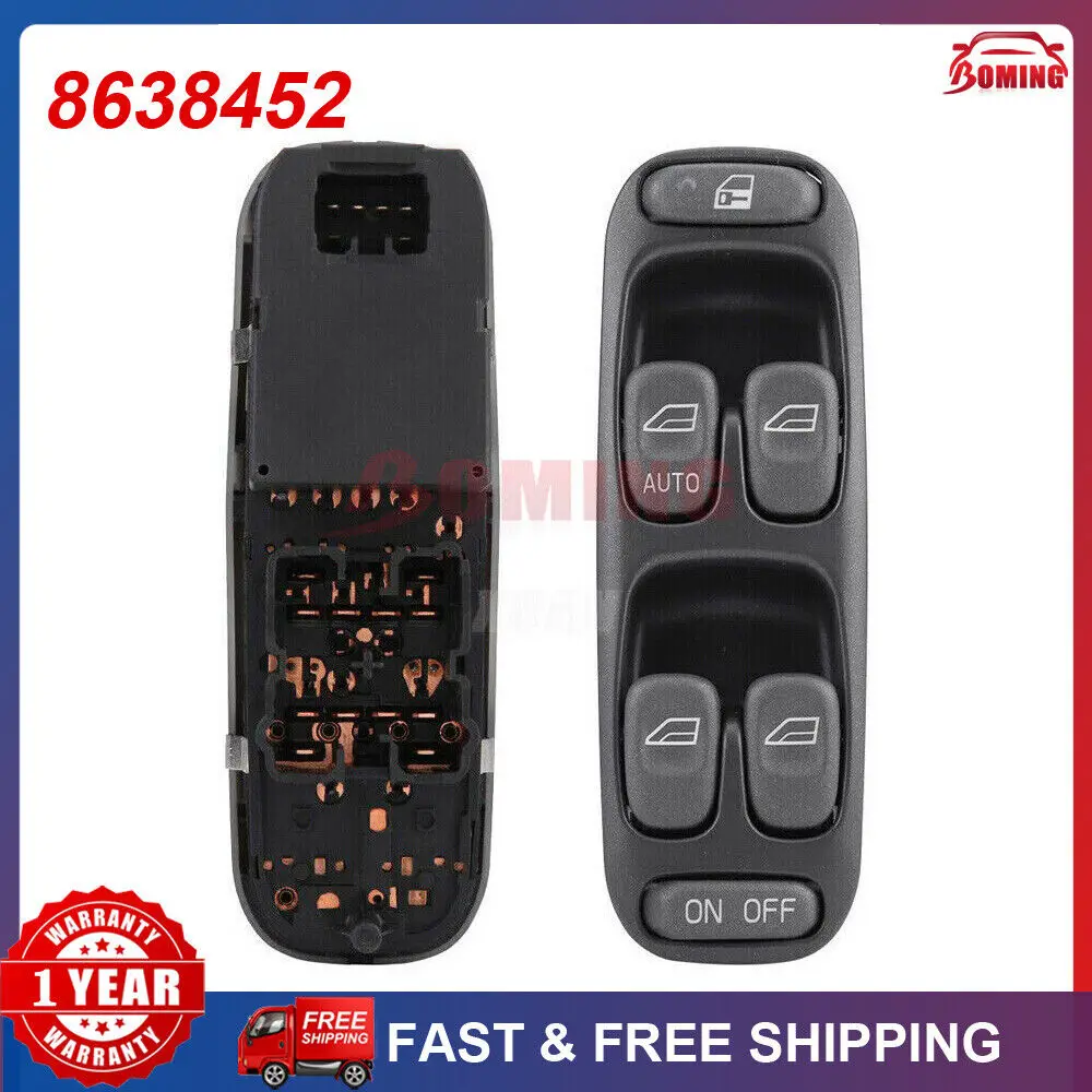 

New Car Electric Power Window Master Control Switch Button 8638452 For Volvo V70 S70 XC70 1998 1999 2000 Front Left Side