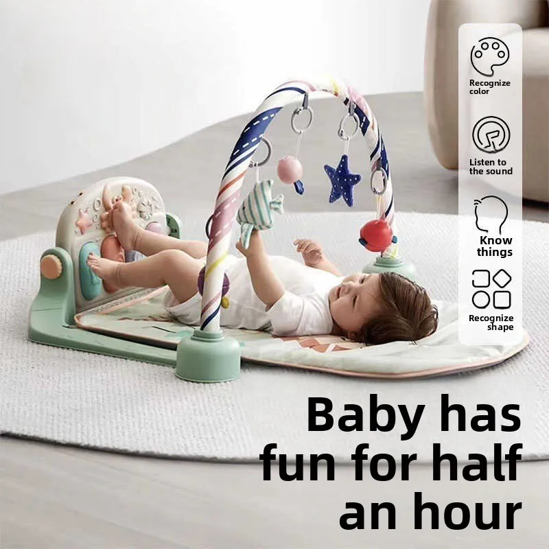 

Baby Foot Piano Fitness Gym Walker Toy 0-12 Months Early Learning Thickened Support Soft Breathable Crawling Mat Upgraded Safety