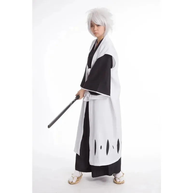 Anime Bleach Costume Cosplay Hitsugaya Toushirou Costumi Cosplay Maschio Unisex Halloween Kimono Set Vestiti Hitsugaya Bleach