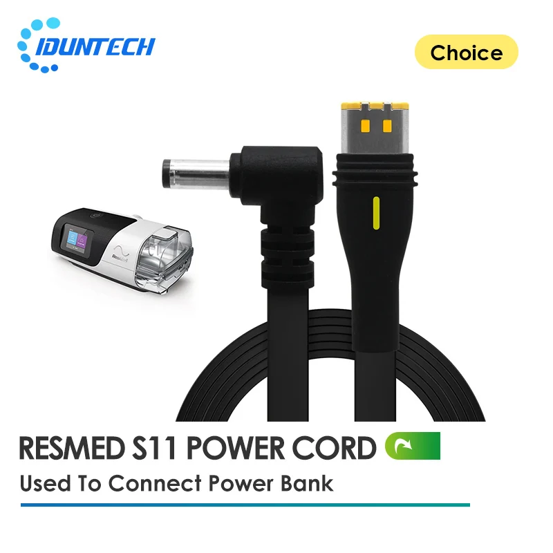 

Resmed S11 Power Cable Power Cord DC 5521 For ResMed AirSense 11 AutoSet Travelling on Airplane Train Vehicle Vacation Holiday