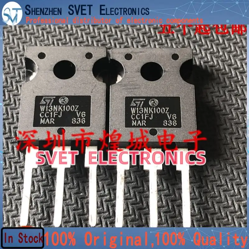 10PCS-50PCS  W13NK100Z STW13NK100Z  TO-247 1000V 13A  Quick Delivery  Fast shipping