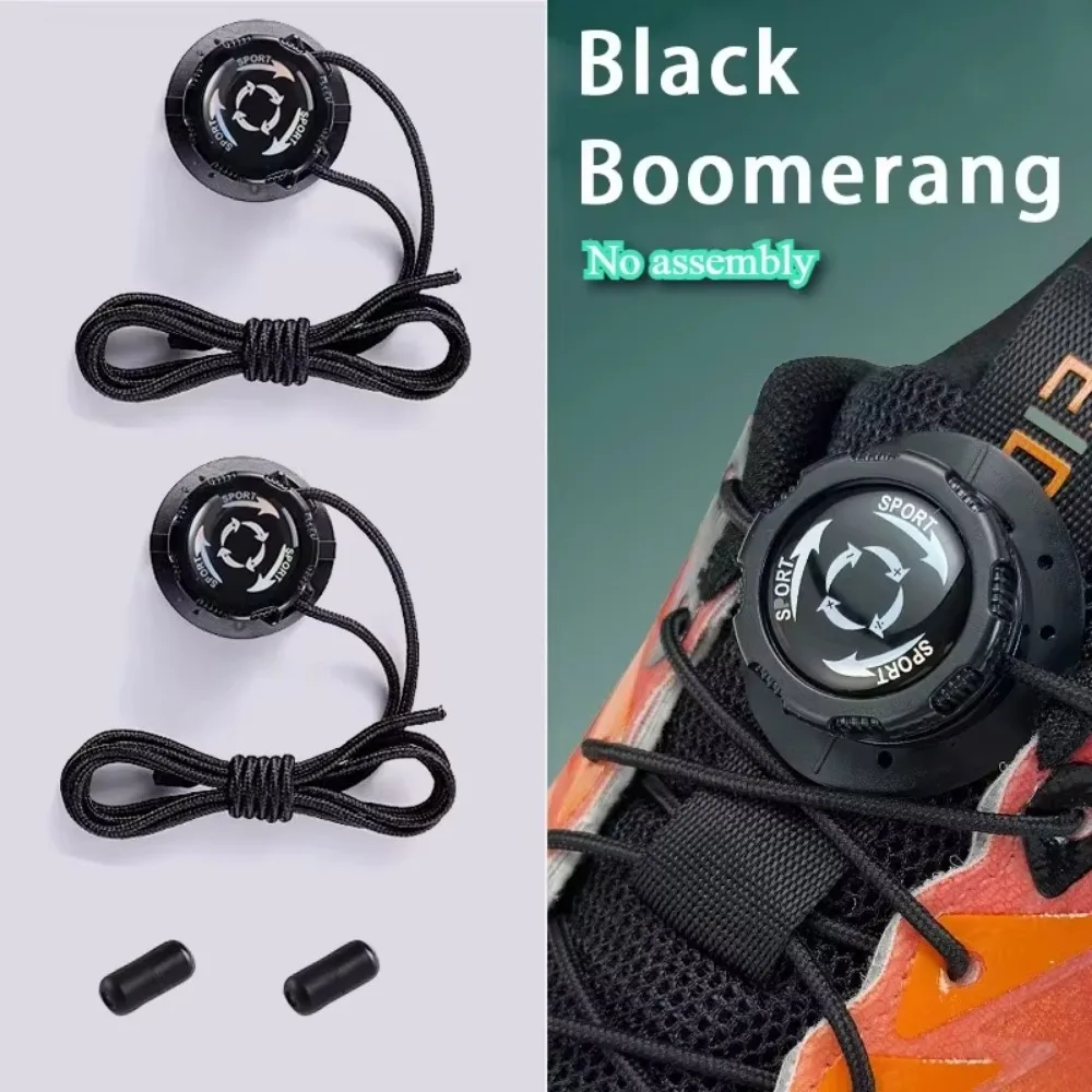 Upgraded Automatic No Tie Laces, Thick Rope Swivel Buckle Shoelaces for Adults & Kids Sneakers