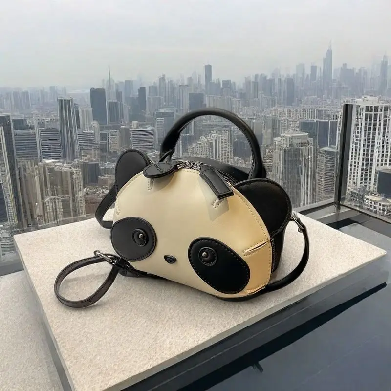 

Cute Cartoon Panda Bag New Internet Celebrity Girl Soft Girl Handbag Versatile Commuter Shoulder Messenger Bag Personality Trend