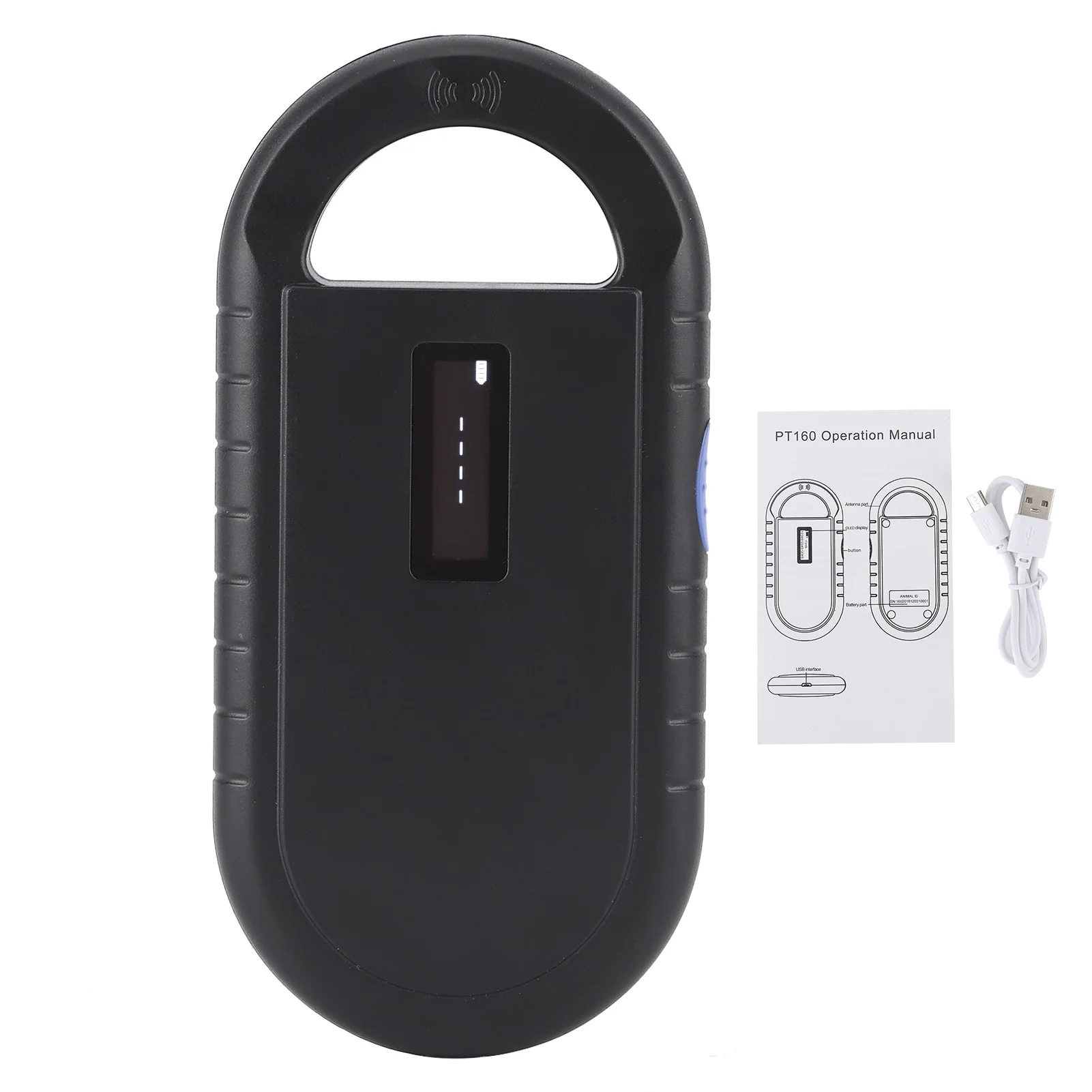 134.2KHZ RFID Chip Reader for ISO11784 5 FDXB ID64 Portble USB Rechargeable Handheld Type Device