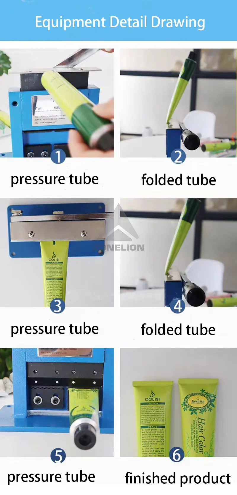 歯磨き粉チューブシーリングマシン パイプシーリングテールマシン 手動卓上アルミエンボス加工機（アルミ・プラスチック用）