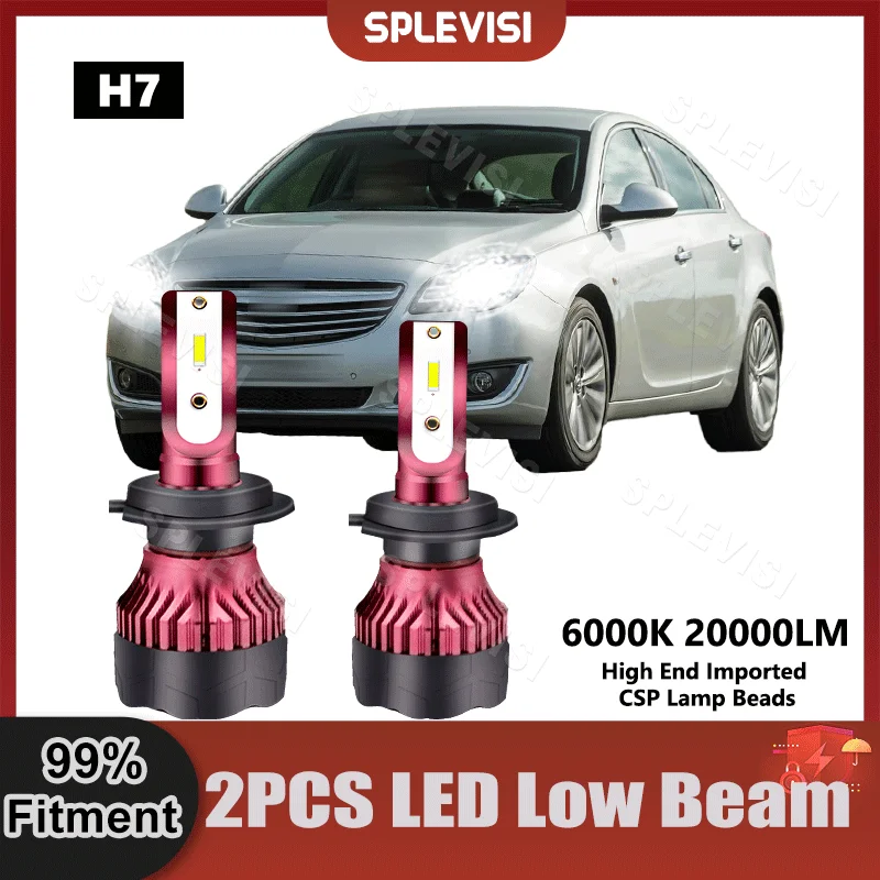 

300% Brightness LED Low Light Bulbs 9V-36V For Vauxhall Insignia 2008 2009 2010 2011 2012 2013 2014 Replace Headlight Low Beam