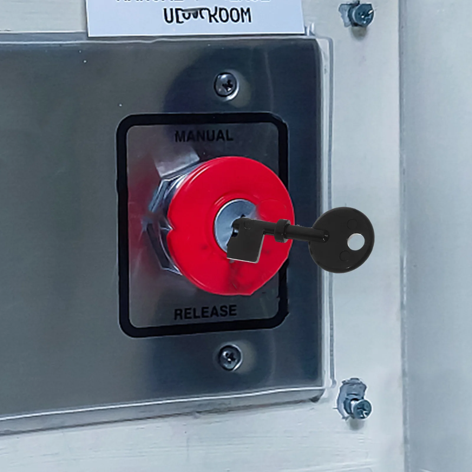 6Pcs Emergency Button Reset Keys Plastic Material Reusable Alarm Button Panel Keys for Emergency and Commercial Use