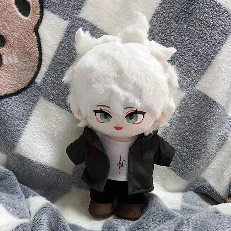 20 centimetri Anime Danganronpa Nagito Komaeda Peluche Bambola di Pezza Giocattolo Peluche Del Fumetto Adorabile Figura Burattino Vestire Giocattoli Regali di Natale