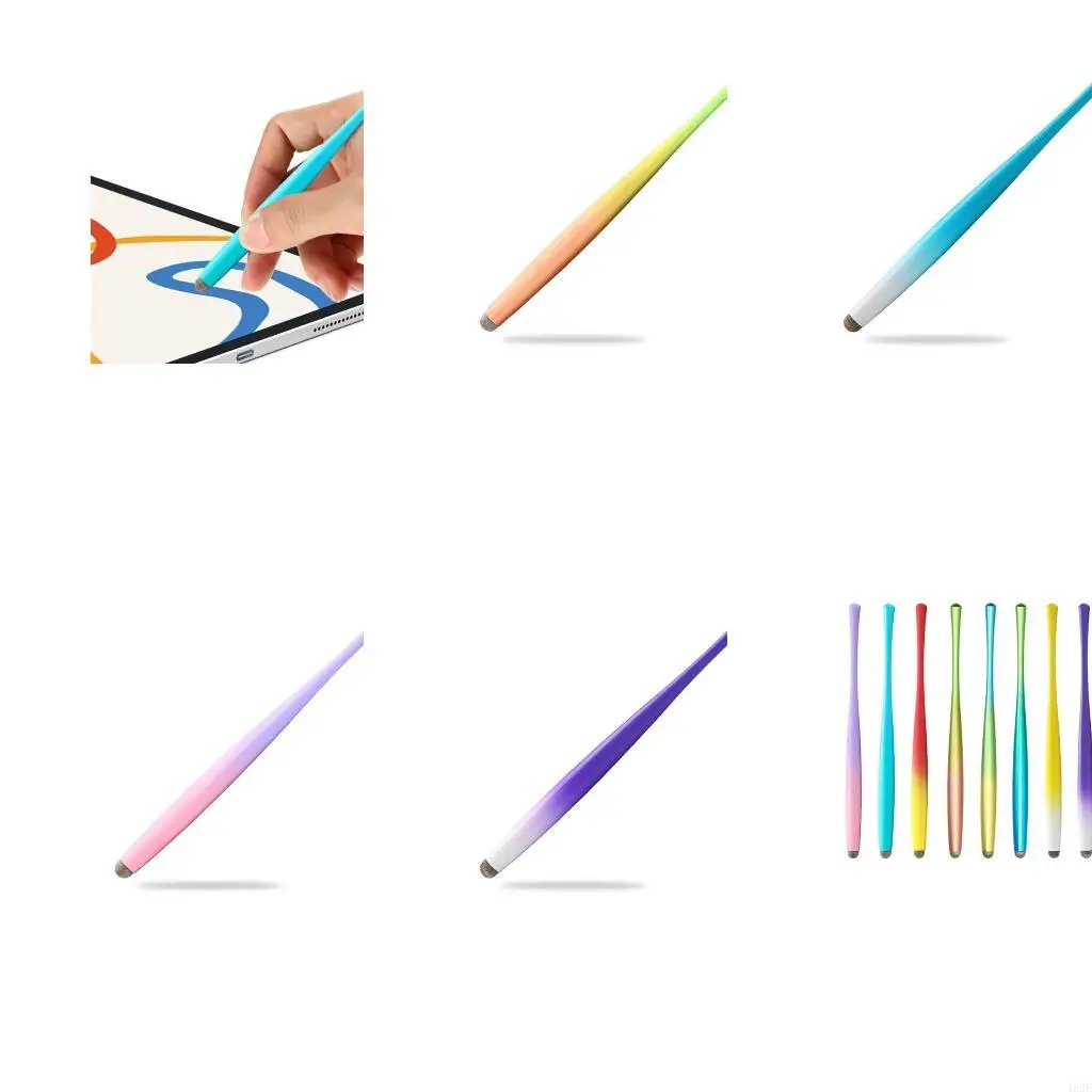 

462E Universal Pens for Touch Screen Anti-Scratch Tips Sensitive Pens Fiber Cloth and Elastic Rubber Tips