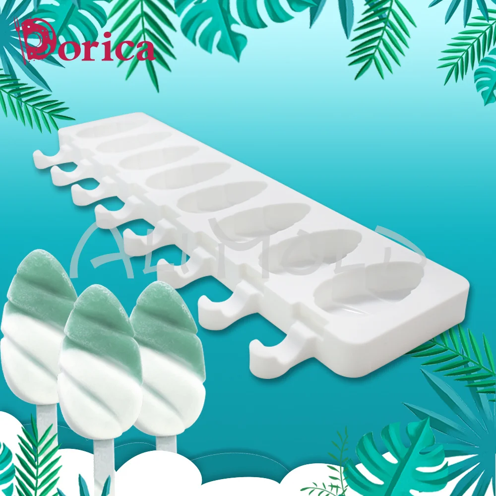 قطرة الماء سيليكون قالب الآيس كريم 8 ثقوب المصاصة مكعب صانع قوالب صينية شوكولاتة أدوات المطبخ حديقة المنزل أدوات الخبز #3