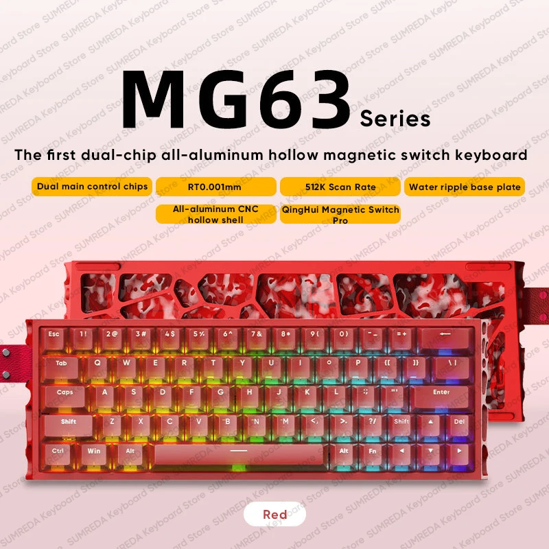 IROK MG63 Magnetic Gaming Mechanical Keyboard 63% RT0.001mm 8K