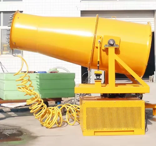 Customized Frequency Conversion Fan Misting System 60m Useful Mist Sprayer Fog Cannon 11KW IP55 Automatic For Construction & Min