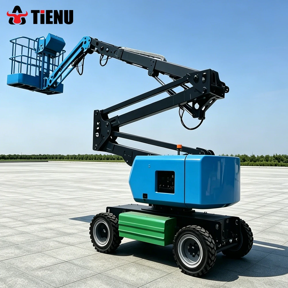 Customized 6 Meter And 12 Meter Electric Lifting Platforms Construction Material Lifts And Electric Articulated Boom Lifts