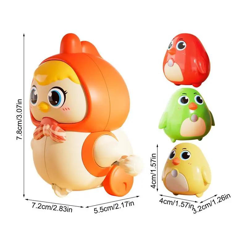 Toy Chicken Magnetic Windup Swinging Toys Toddler Crawling Toys Jumping Chicken Toy Easter Stocking Stuffers Hand Clockwork Toy