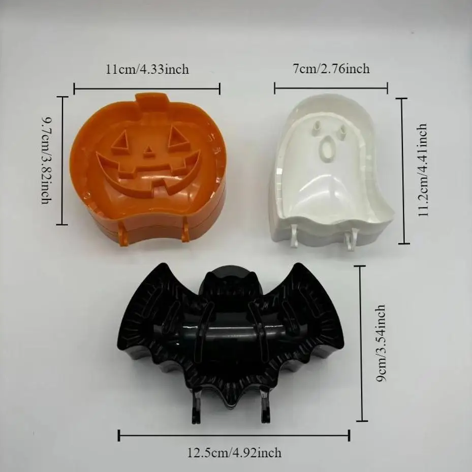 3 Pcs Halloween Baking Hand Molds Dough Presser Pocket Pie Molds Hand Pie Press Mold Maker Pumpkin Ghost Bat Shaped - view 2