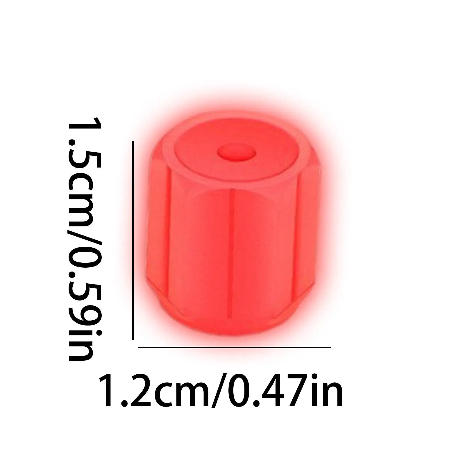 Glow in The Dark Valve Stem Caps 8 Piece Universal 0.3 Inch Glowing Valve Stem Caps for Car SUVs Trucks Motorcycles Motorbikes view 6