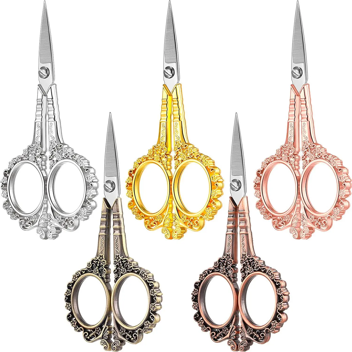 Embroidery Scissors Nail Salon Supplies Cuticle Precision Scissors Lily Vintage Scissors Stainless Steel Scissors