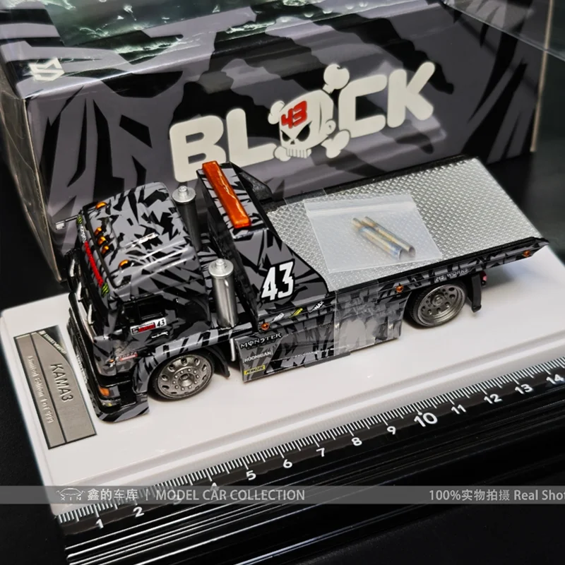 Nuovo disponibile Streetweapon Sw 1:64 Kamaz rimorchio modificato pressofuso in lega ornamenti in edizione limitata giocattoli personalizzati regalo di Natale per bambini