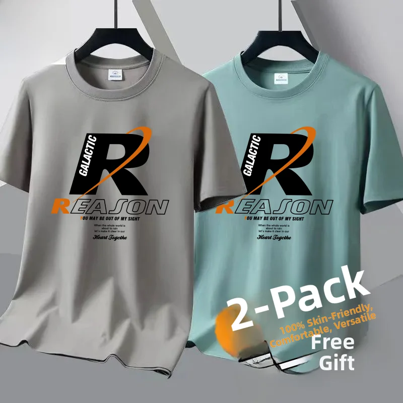 

Мужская футболка свободного кроя с коротким рукавом, летняя, с круглым вырезом, тонкая, дышащая, базовая, молодежная, в активном стиле, с принтом, из полиэстера