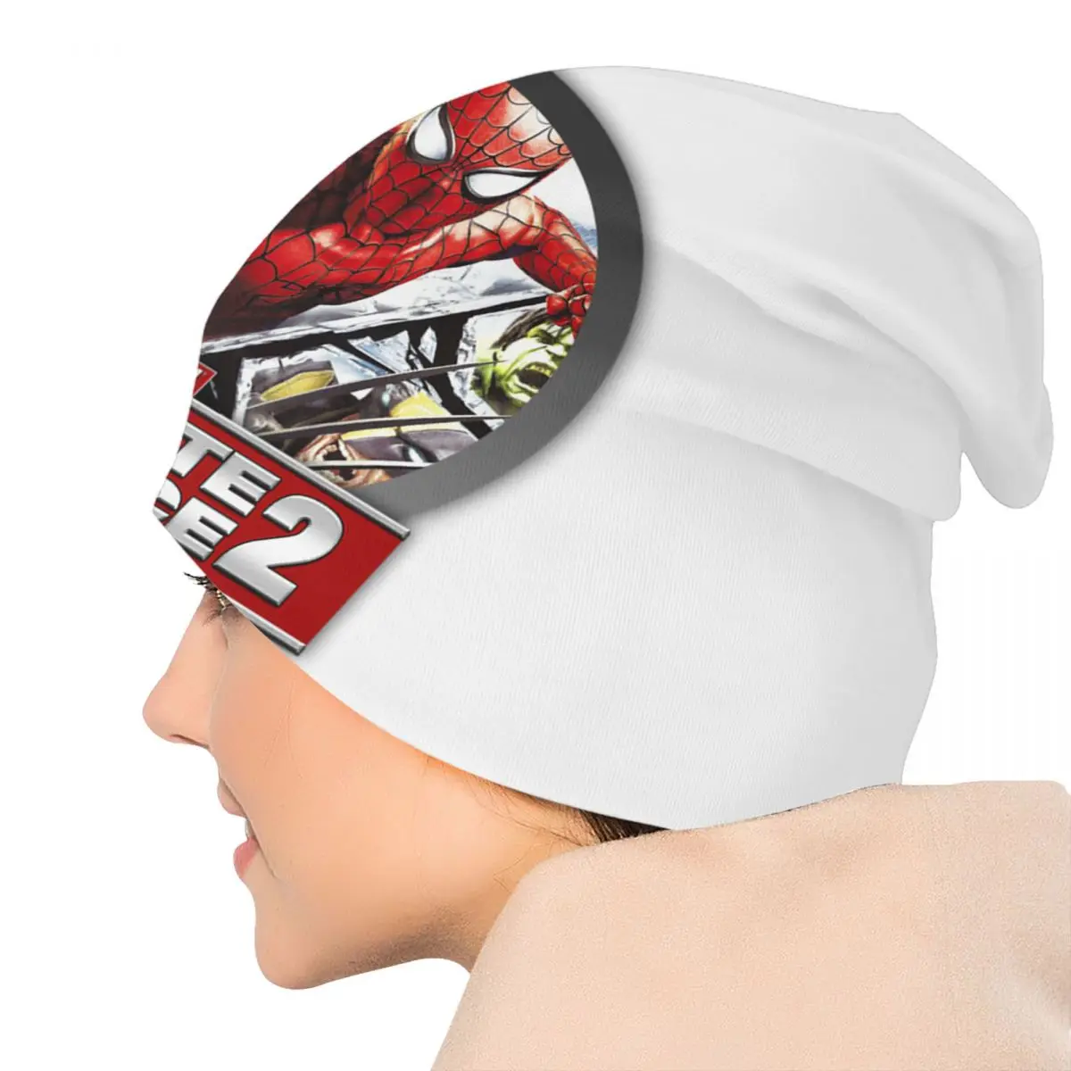 خارقة الرجل العنكبوت الكرتون Skullies Beanies قبعات الهيب هوب شتاء دافئ الرجال النساء محبوك قبعة الكبار للجنسين بونيه القبعات