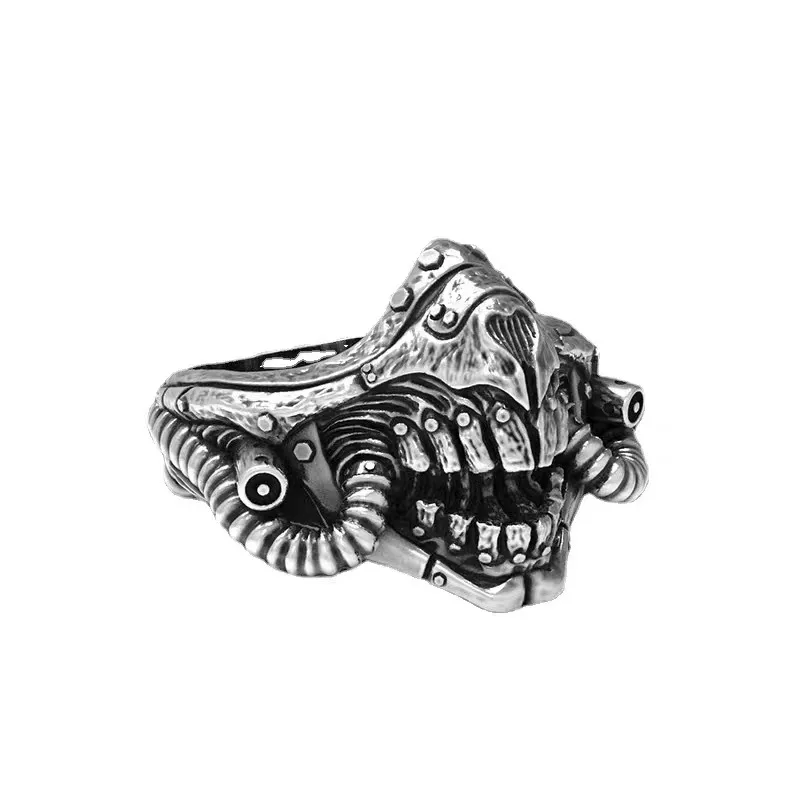 Mad and M-a-x Mask Rings Sci-fi Movies Series Retro Personality Hip Hop Style Finger Ring Party Jewelry Presents for Friends