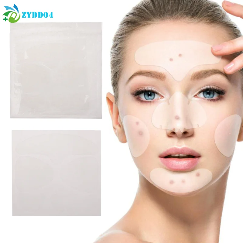 ●Large Hydrocolloid Acne Patch, Full Face Pimple Patches, Acne Removal, 5Pcs per Bag
