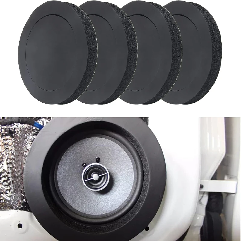 Car Speaker Bass Foam Gasket Slow Rebound Seal Speaker Ring Sound Insulation Cotton Audio Car Interior Accessories