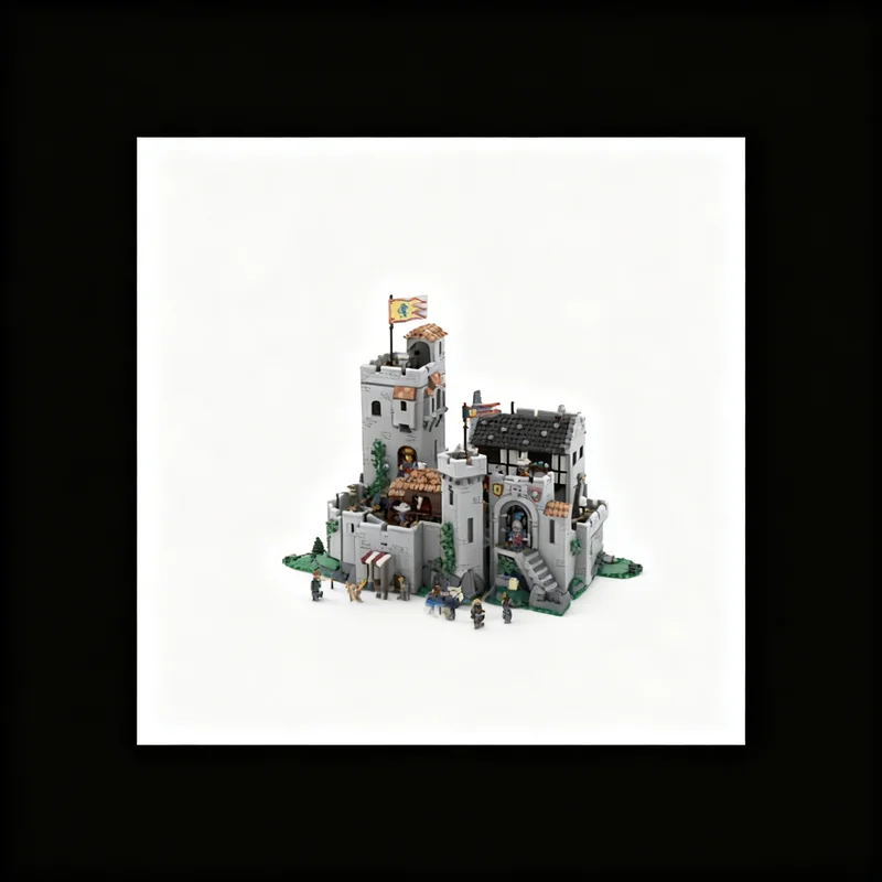 2348pcs MOC Lion Knights Configurable Part 2 Castle Model Building Blocks Creative Display Gift Collectible Decor Kids Premium