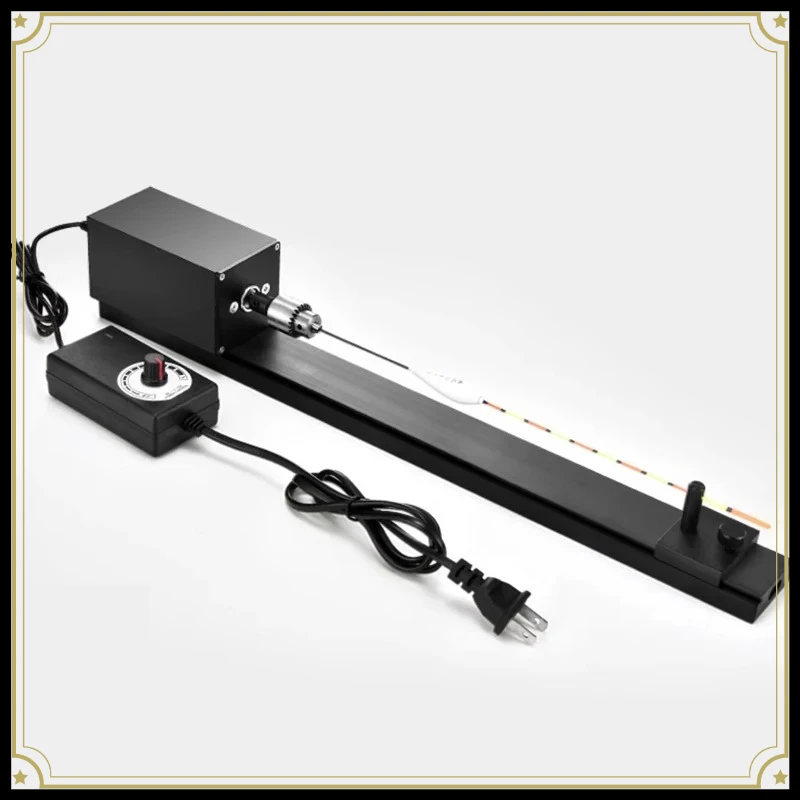AC100-240V Mini Desktop Float Polishing Painting Machine Variable Speed DIY Fishing Float Sanding Coloring Lathe Tool