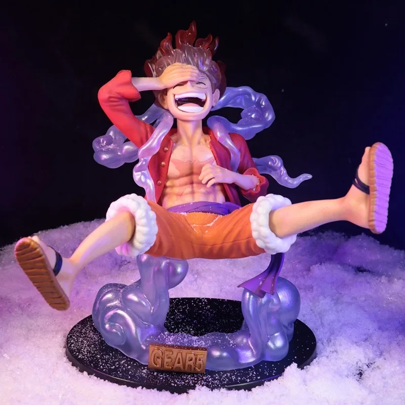 Anime One Piece Figure Luffy Gear 5 Action Figure Sun God Luffy Nika PVC Statue Collectible Model Doll Toys