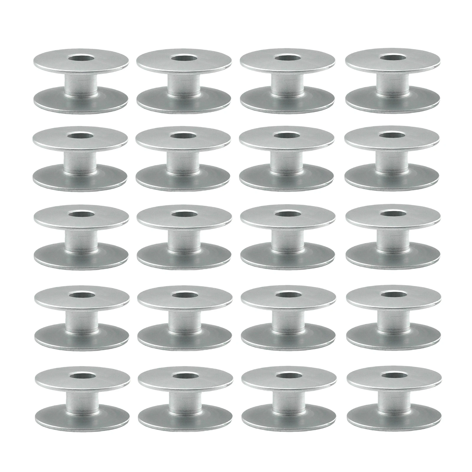 (20 PCS) B1805-205-000 Aluminum Bobbin Fit JUKl AMS-205C, 206C, 210C, 215C, 215P, 220C, 224C Pattern Sewing Machines