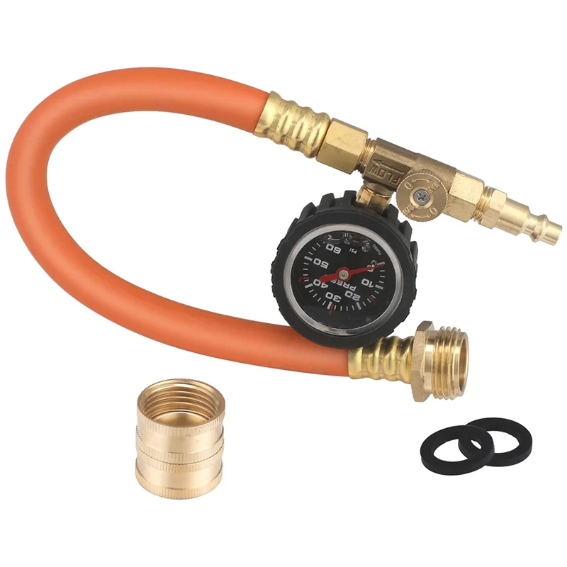 

Шланг для утепления A42M-RV с манометром масла и регулирующим клапаном, комплект адаптеров для выдувания спринклера воздушного компрессора